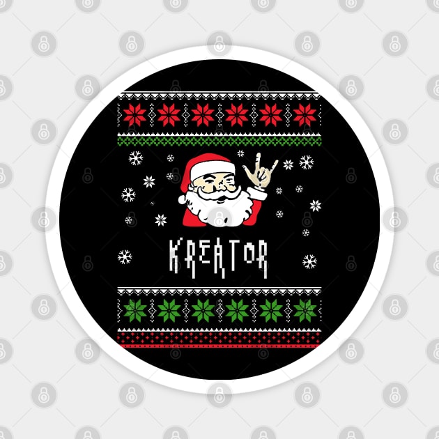 kreator santa metal Magnet by mantaplaaa